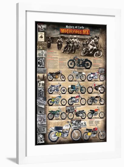 Motocross MX The Early Years 1924 - 1969-null-Framed Art Print