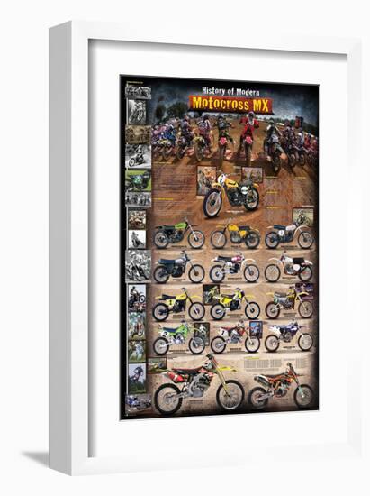 Motocross MX The Modern Era 1970 - present-null-Framed Art Print