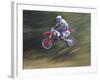 Motocross Racer Airborne-Steve Satushek-Framed Photographic Print