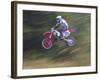 Motocross Racer Airborne-Steve Satushek-Framed Photographic Print