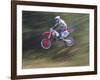 Motocross Racer Airborne-Steve Satushek-Framed Photographic Print