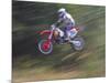 Motocross Racer Airborne-Steve Satushek-Mounted Photographic Print