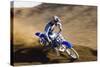 Motocross Racer on Dirt Track-null-Stretched Canvas