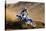 Motocross Racer on Dirt Track-null-Stretched Canvas