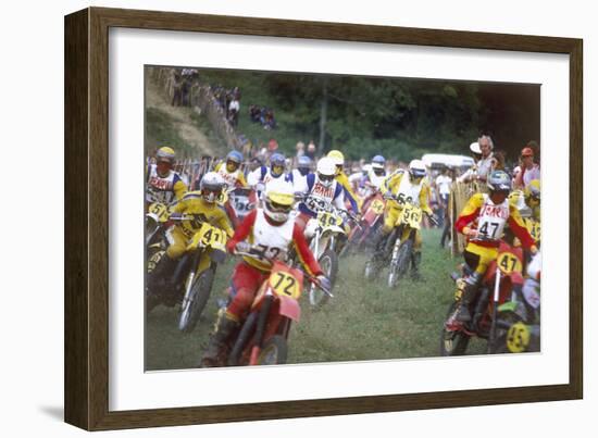 Motocross Scramblers-null-Framed Photographic Print