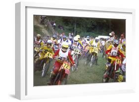 Motocross Scramblers-null-Framed Photographic Print