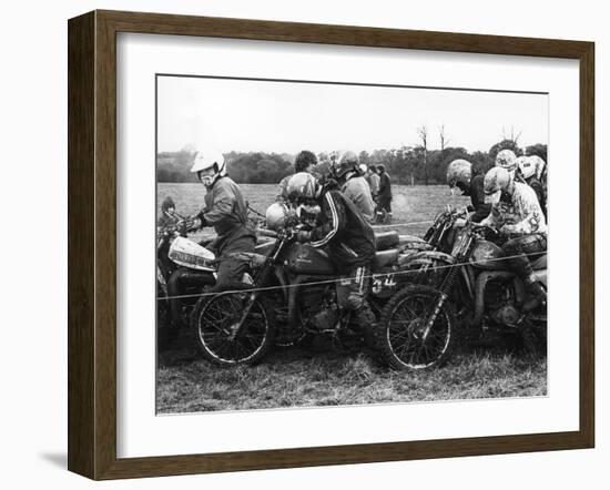 Motocross Scramblers-null-Framed Photographic Print