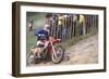 Motocross Scrambling-null-Framed Premium Photographic Print