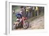 Motocross Scrambling-null-Framed Premium Photographic Print