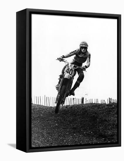 Motocross Scrambling-null-Framed Stretched Canvas