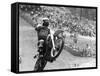 Motocross Scrambling-null-Framed Stretched Canvas