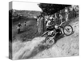 Motocross Scrambling-null-Stretched Canvas