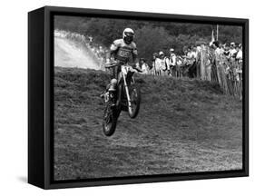 Motocross Scrambling-null-Framed Stretched Canvas