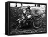 Motocross Scrambling-null-Framed Stretched Canvas