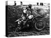 Motocross Scrambling-null-Stretched Canvas