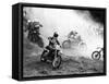 Motocross Scrambling-null-Framed Stretched Canvas