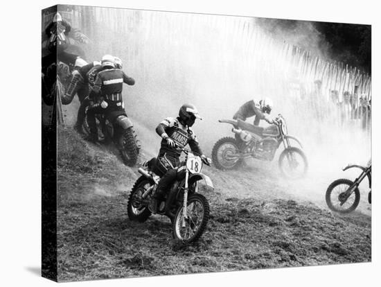 Motocross Scrambling-null-Stretched Canvas