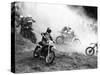 Motocross Scrambling-null-Stretched Canvas