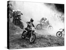 Motocross Scrambling-null-Stretched Canvas