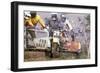 Motocross Scrambling-null-Framed Photographic Print