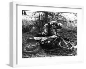 Motocross Scrambling-null-Framed Photographic Print