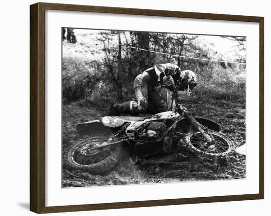 Motocross Scrambling-null-Framed Photographic Print