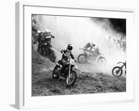 Motocross Scrambling-null-Framed Photographic Print