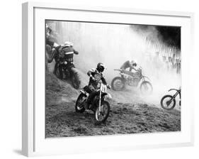 Motocross Scrambling-null-Framed Photographic Print