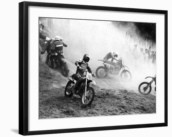 Motocross Scrambling-null-Framed Photographic Print