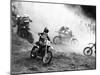 Motocross Scrambling-null-Mounted Photographic Print