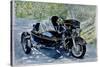 Motocycle with Sidecar, 2009, (watercolor)-Anthony Butera-Stretched Canvas