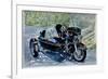 Motocycle with Sidecar, 2009, (watercolor)-Anthony Butera-Framed Giclee Print