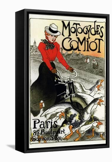 Motocycles Comiot, 1899-Théophile Alexandre Steinlen-Framed Stretched Canvas