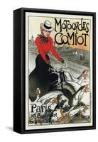 Motocycles Comiot, 1899-Theophile Alexandre Steinlen-Framed Stretched Canvas