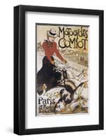 Motocycles Comiot-Théophile Alexandre Steinlen-Framed Art Print