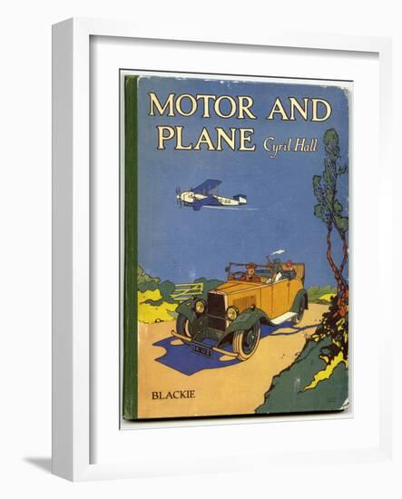 Motor and Plane Cover-null-Framed Art Print