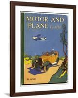 Motor and Plane Cover-null-Framed Art Print