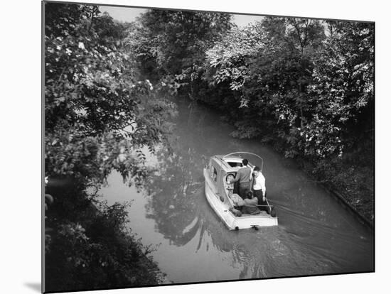 Motor Boat Cruiser-null-Mounted Photographic Print