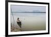 Motor Boat on Salween River (Thanlwin River), Hpa An, Karen State (Kayin State)-Matthew Williams-Ellis-Framed Photographic Print