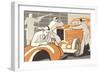 Motor Car Designing-null-Framed Art Print