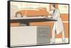Motor Car Designing-null-Framed Stretched Canvas