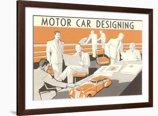 Motor Car Designing-null-Framed Art Print