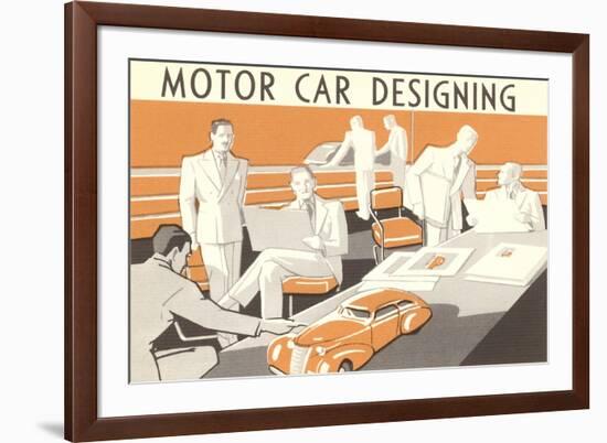 Motor Car Designing-null-Framed Art Print