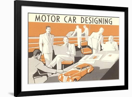 Motor Car Designing-null-Framed Art Print