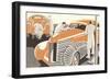 Motor Car Designing-null-Framed Art Print