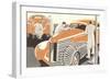 Motor Car Designing-null-Framed Art Print