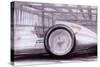 Motor Car Drawing-null-Stretched Canvas