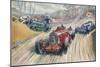 Motor Car Race-null-Mounted Art Print