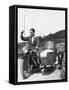 Motor Cycle and Sidecar-null-Framed Stretched Canvas