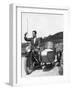 Motor Cycle and Sidecar-null-Framed Photographic Print